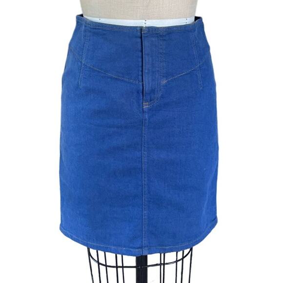 y2k Marc by Marc Jacobs Blue Denim Straight Pencil Skirt size 4 - Picture 1 of 5